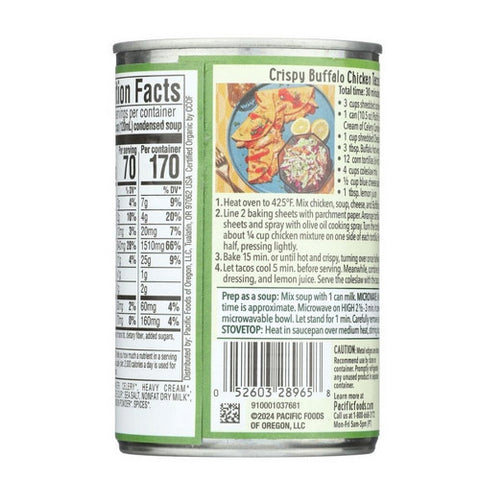 Pacific Foods, Organic Condensed Cream of Celery Soup, 10.5 Oz (Case Of 12)