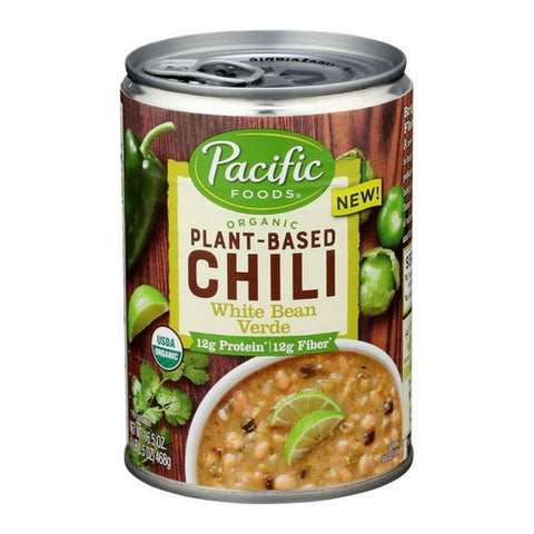 Pacific Foods, Organic Chili White Bean Verde, 16.5 Oz (Case Of 12)
