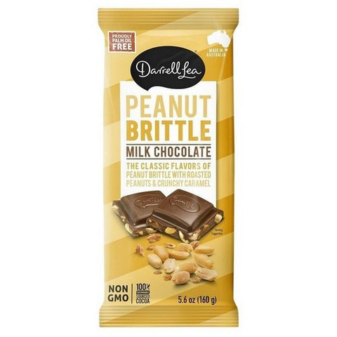 Darrell Lea, Darrell Lea Peanut Brittle Milk Chocolate Bar, 5.6 Oz (Case of 15)
