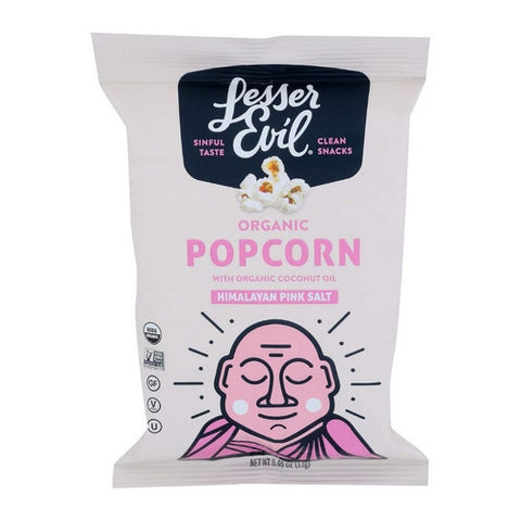 Lesser Evil, Organic Popcorn Himalayan Pink, 0.46 Oz (Case of 96)