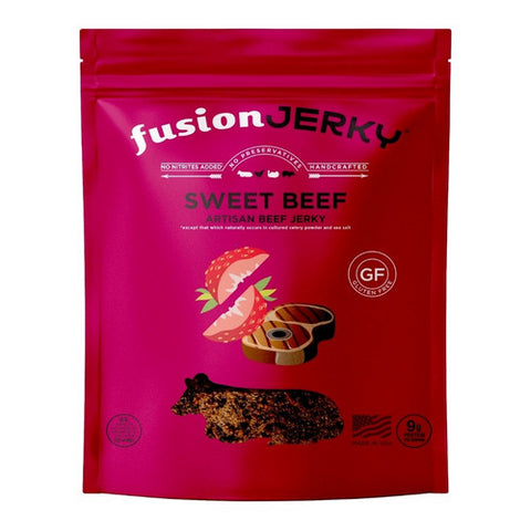 Jerky Sweet Beef 2.5 Oz (Case of 8) by Fusion Jerky