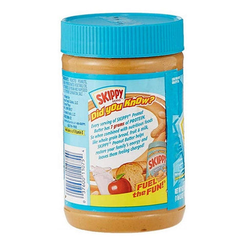 Skippy, Creamy Peanut Butter, 16.3 Oz (Case Of 12)