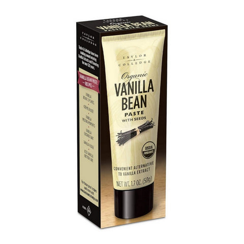 Organic Vanilla Bean Paste Tube 1.7 Oz (Case of 8) by Taylor And Colledge