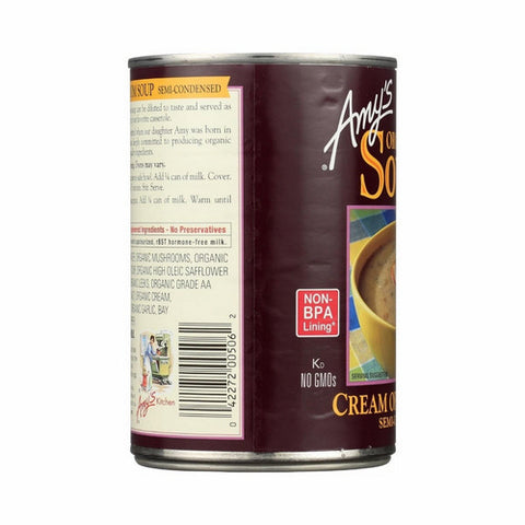 Amys, Organic Semi Condensed Cream Of Mushroom Soup, 14.1 Oz (Case Of 12)
