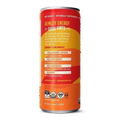 Remedy, Energy Drink Tropical Twist Beverage, 11.2 Oz (Case Of 12)