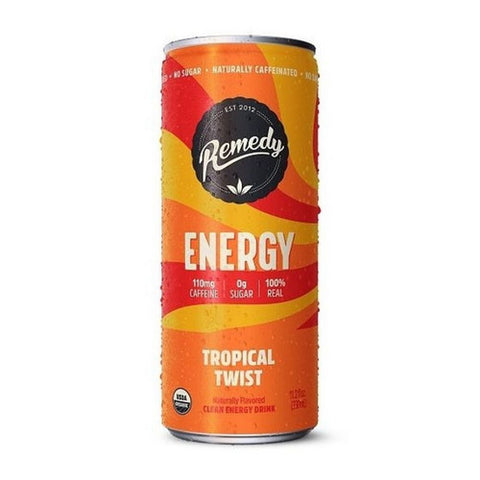 Remedy, Energy Drink Tropical Twist Beverage, 11.2 Oz (Case Of 12)