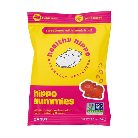 Candy Hippo Gummies 1.8 Oz (Case Of 12) by Healthy Hippo