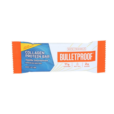 Bulletproof, Colagen Protein Bar Vanilla Shortbread, 1.4 Oz (Case Of 12)