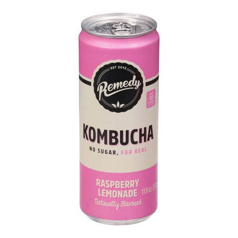 Kombucha Raspberry Lemonade 11.2 Oz (Case Of 12) by Remedy