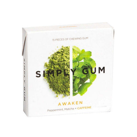 Awaken Chewing Gum 15 Count (Case Of 12) by Simplygum