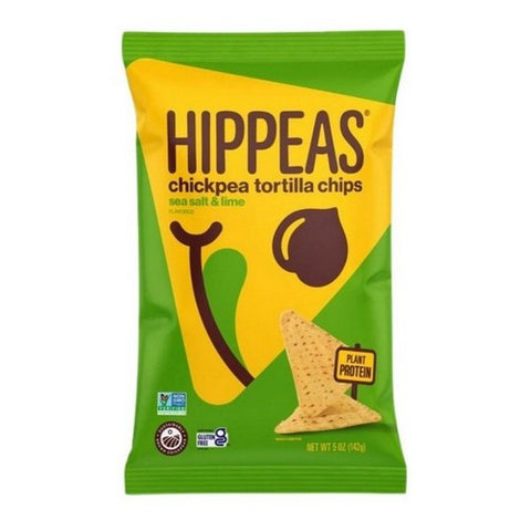 Hippeas, Tortilla Chips Sea Salt And Lime Chickpea, 5 Oz (Case Of 12)