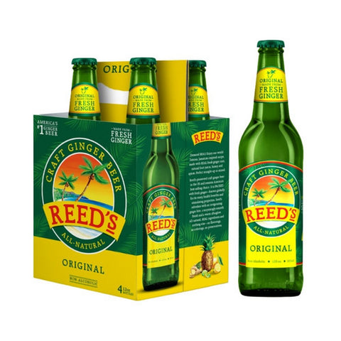 Original Ginger Brew Jamaican Style Ginger Soda 12 Oz X 4 (Case Of 6) by Reeds
