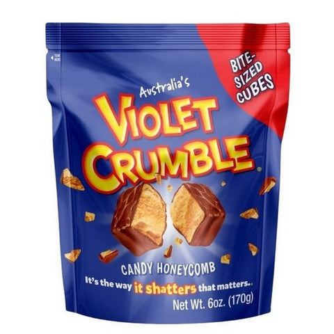 Violet Crumble, Milk Chocolate Honeycomb Cubes, 6 Oz (Case Of 8)