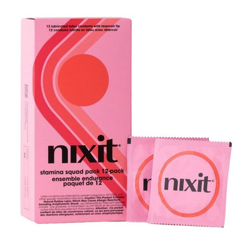 Nixit, Stamina Squad Condoms, 12 Count