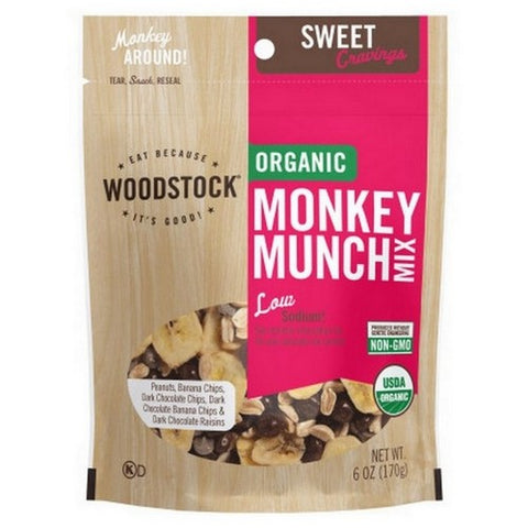 Woodstock, Organic Monkey Munch Snack Mix, 6 Oz (Case Of 8)
