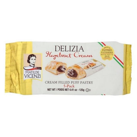 Vicenzi, Delizia Hazelnut Cream Puff Pastry, 4.41 Oz (Case Of 8)