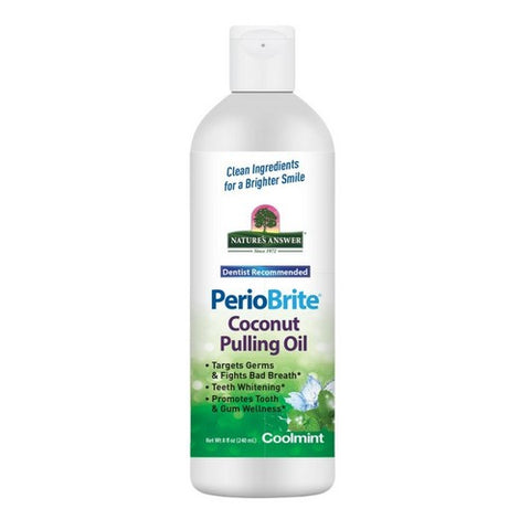 Nature's Answer, PerioBrite Coconut Pulling Oil, 8 Oz