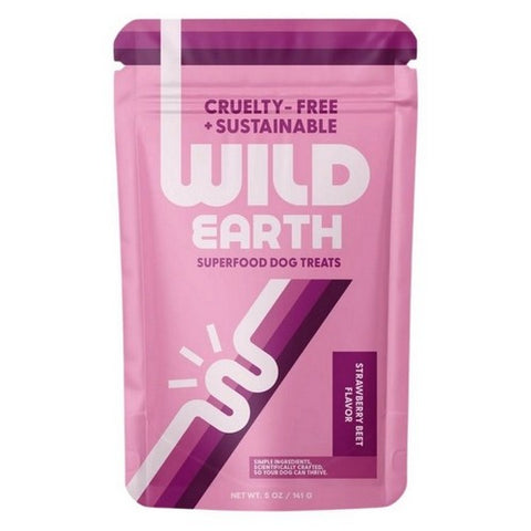 Wild Earth, Dog Treats Strawberry Beet, 5 Oz (Case Of 8)