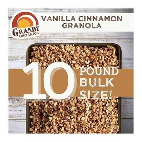 Grandy Organics, Vanilla Cinnamon Granola, 10 Lb