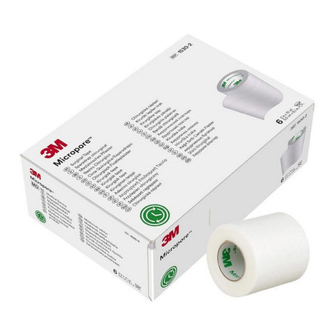 3M, Micropore Tape 2 Inches, 6 Count