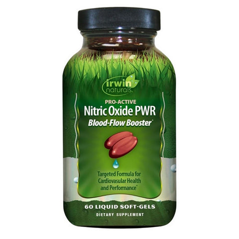Irwin Naturals, Nitric Oxide PWR Blood-Flow Booster, 60 Count