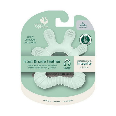 Green Sprouts, Light Sage Silicone Front And Side Teether, 1 Count