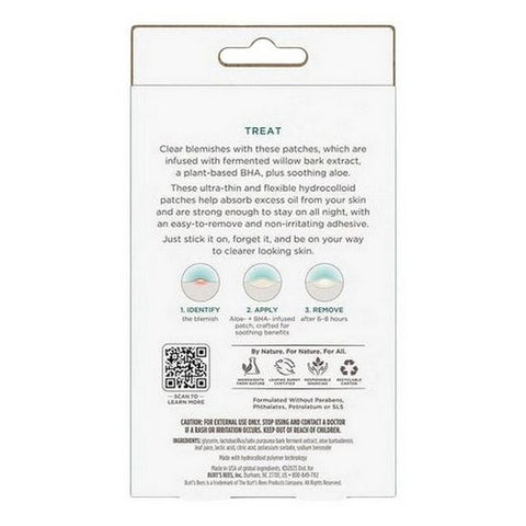 Burts Bees, Clear And Balanced Herbal Blemish Patches, 24 Count