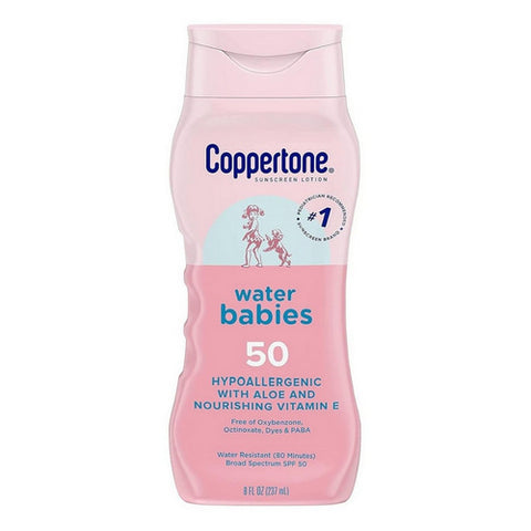 Water Babies Sunscreen Lotion SPF 50 8 Oz by Coppertone