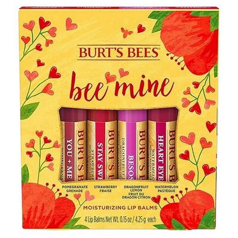 Burts Bees, Bee Mine Lip Balm Gift Set, 0.15 Oz