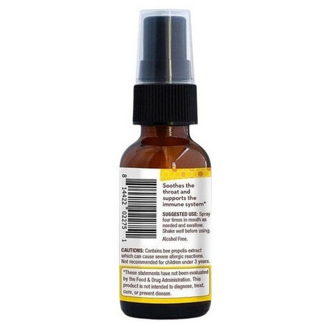 Wedderspoon, Lemon And Ginger Propolis And Manuka Honey Throat Spray, 1 Oz