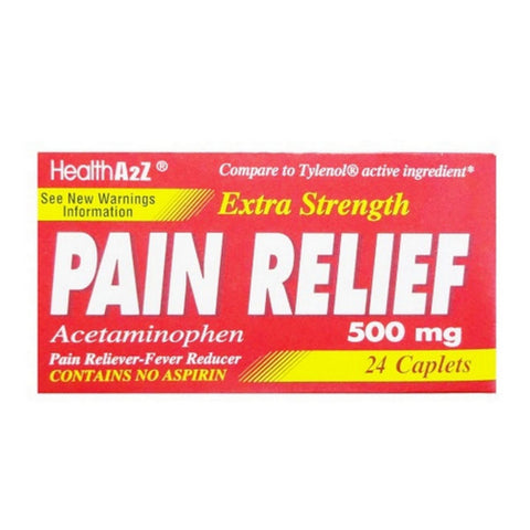 Extra Strength Pain Relief 24 Capsules by Health A2Z