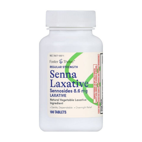 Foster And Thrive, Regular Strength Senna Laxative, 8.6 Mg, 100 Tabs