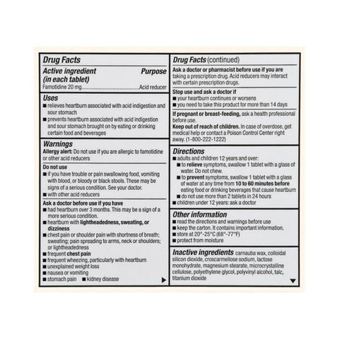 Foster And Thrive, Maximum Strength Acid Reducer, 20 Mg, 25 Tabs