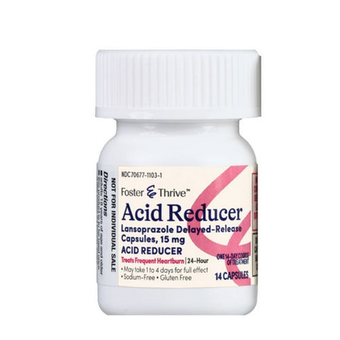 Foster And Thrive, Acid Reducer Lansoprazole Delayed-Release, 15 Mg, 42 Capsules