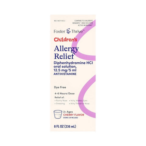 Foster And Thrive, Children'S Allergy Relief, 8 Oz