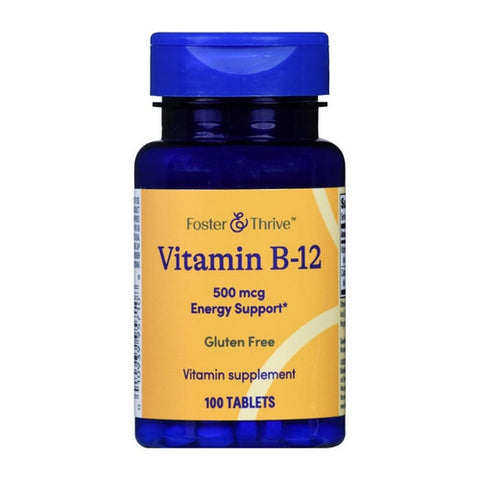 Foster And Thrive, Vitamin B-12, 500 Mcg, 100 Tabs