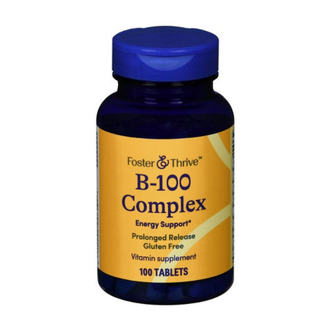 Foster And Thrive, B-100 Complex Prolonged Release, 100 Tabs