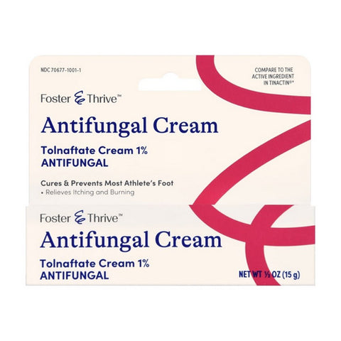 Foster And Thrive, Antifungal Tolnaftate Cream 1%, 0.5 Oz