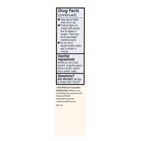 Foster And Thrive, Earwax Removal Drops Carbamide, 0.5 Oz