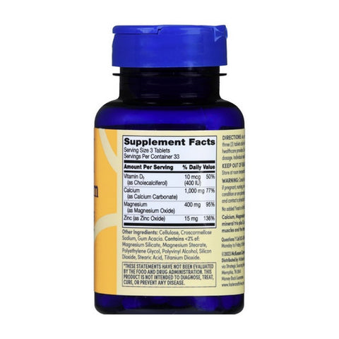 Foster And Thrive, Calcium Magnesium Zinc + Vitamin D3, 100 Tabs