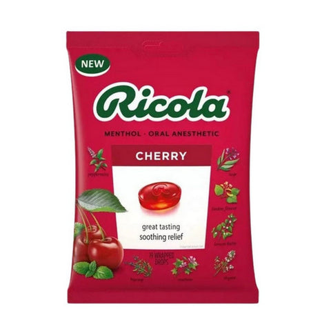 Menthol Oral Anesthetic Drops Cherry 19 Count by Ricola