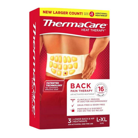 Midnite, Thermacare Back Pain Therapy Heatwraps, 3 Count