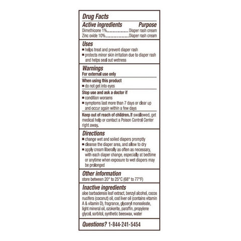 Midnite, Diaper Rash Cream, 4 Oz