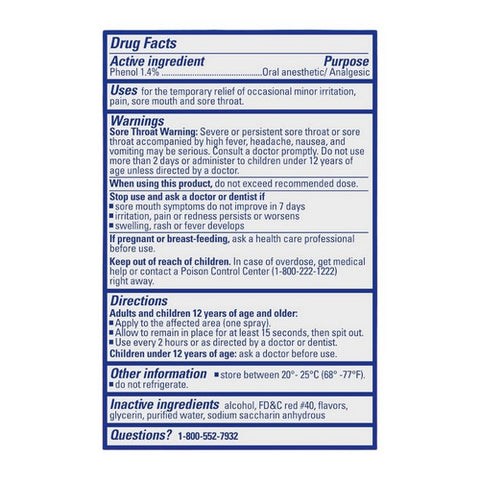 Diabetic Tussin, Sore Throat Spray Cherry, 6 Oz