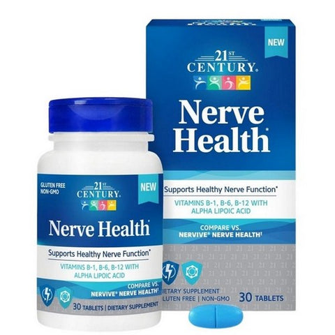 21st Century, Nerve Health, 30 Tabs
