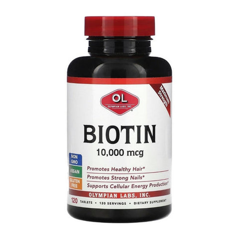 Olympian Labs, Biotin, 10000 mcg, 120 Tablets