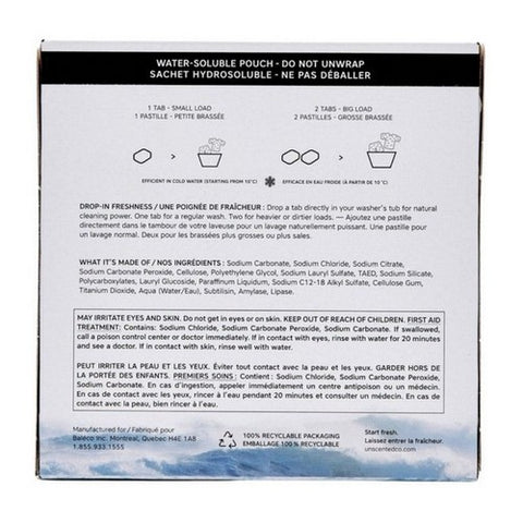 The Unscented Company, Laundry Detergent Unscented, 35 Tablets