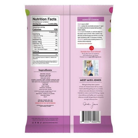 Miss Jones Baking Co, Cookie Dough Monster, 11.84  Oz (Case Of 6)