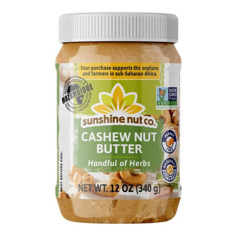 Sunshine Nut Company, Cashew Nut Butter Herb, 12 Oz (Case Of 6)