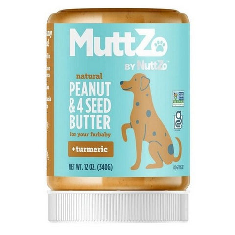 Nuttzo, Turmeric Peanut Butter Dog Treat, 12 Oz (Case Of 6)